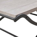 Coffee Table White Black Wood