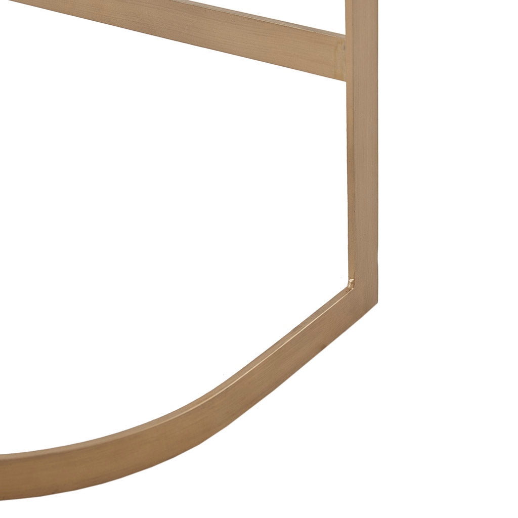 Counter Stool Charcoal Antique Gold Polyester