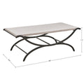 Coffee Table White Black Wood