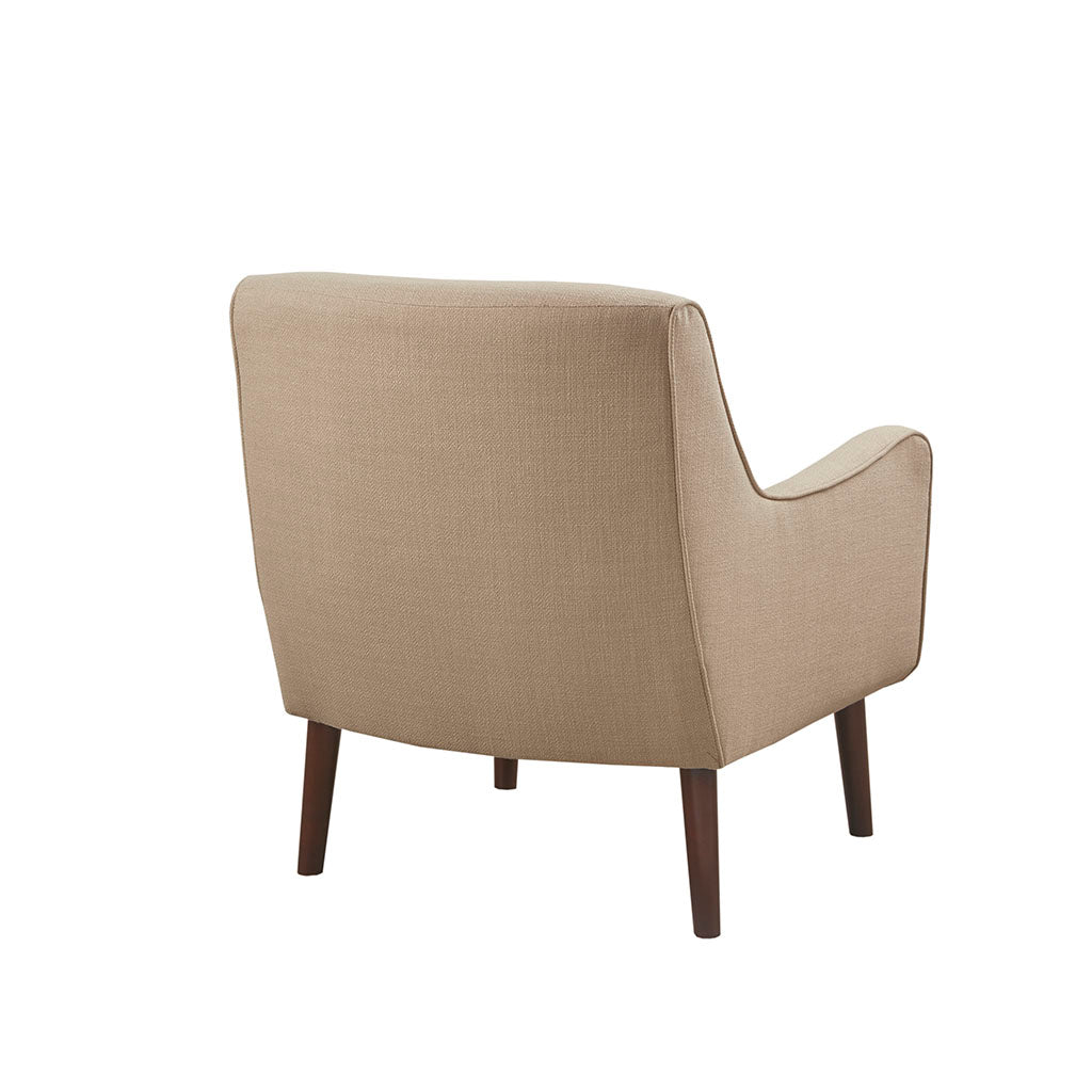 Mid Century Accent Chair Sand Polyester
