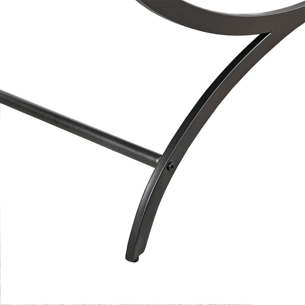 Coffee Table White Black Wood