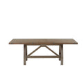 Lancaster Dining Table Grey Silver Wood