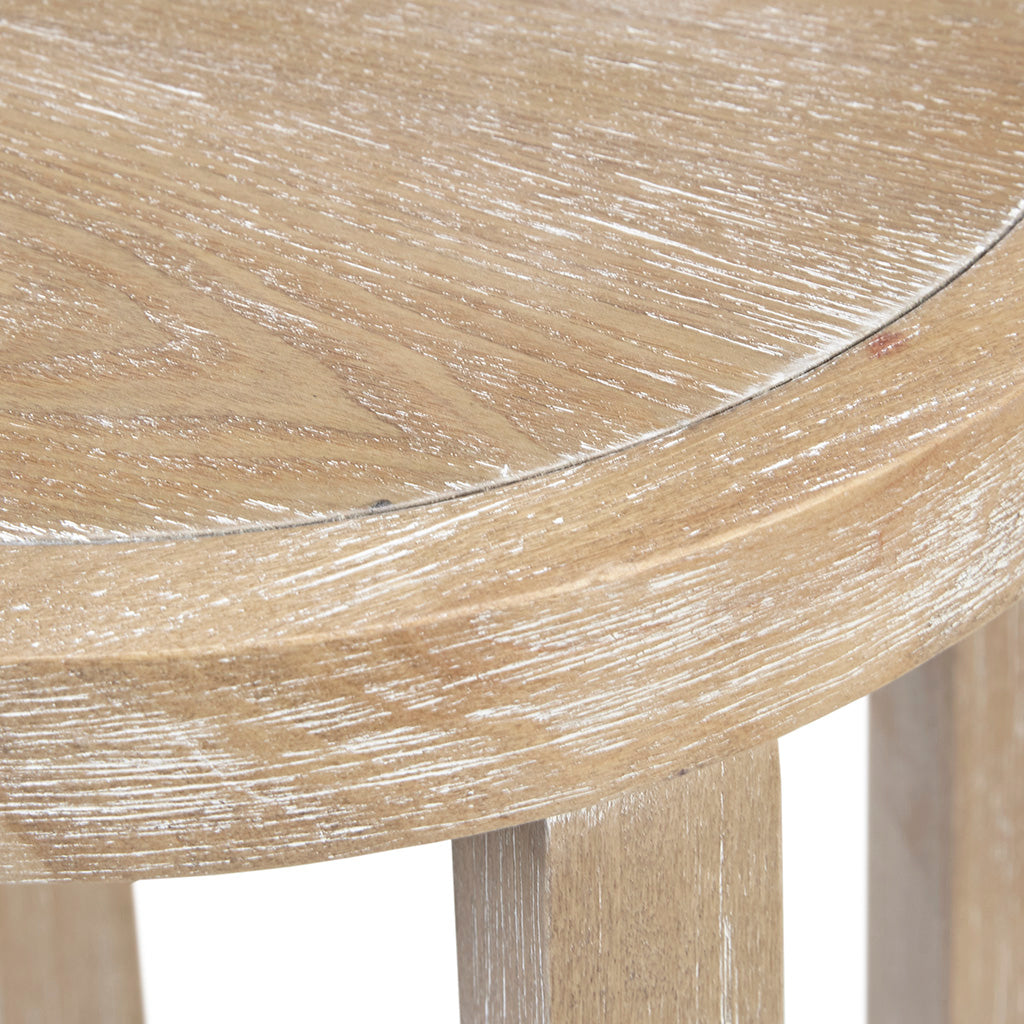 Fatima Accent Table Natural Solid Wood