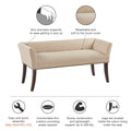 Accent Bench Tan Polyester