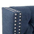 Upholstery Headboard Navy Polyester