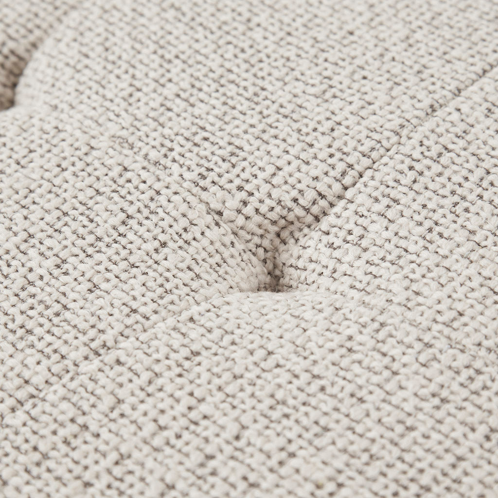 Button Tufted Upholstered Metal Base Accent Bench Brown Antique Bronze Polyester