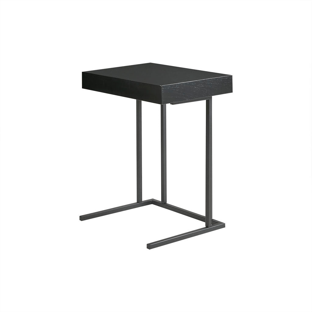 Pull Up Table Black Wood