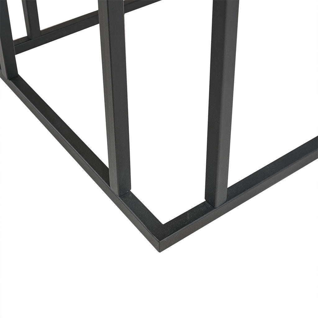 Pull Up Table Black Wood