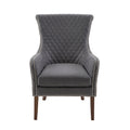 Heston Accent Chair Grey Solid Wood