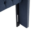 Upholstery Headboard Navy Polyester