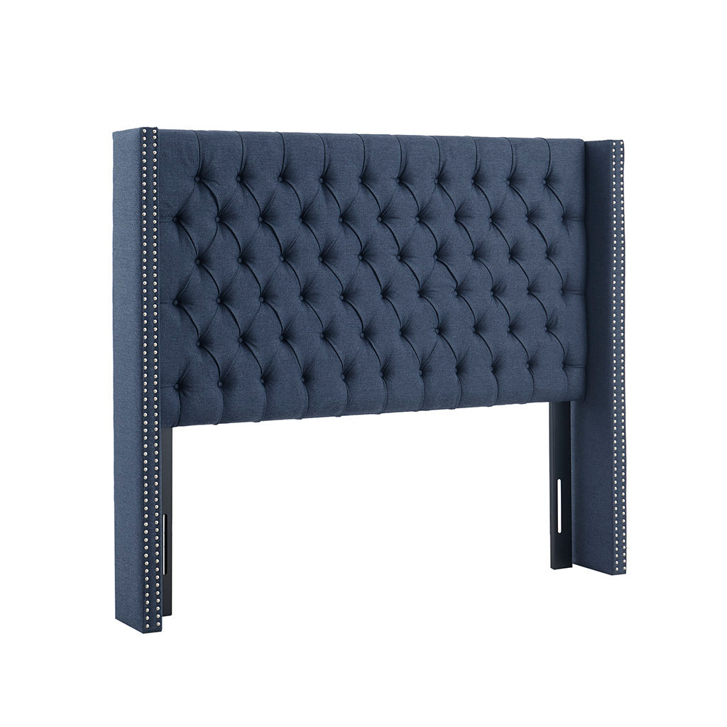 Upholstery Headboard Navy Polyester