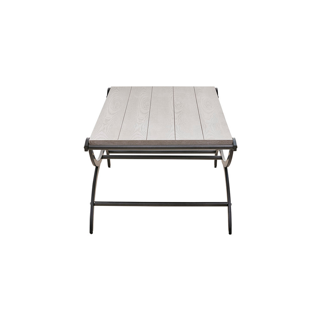 Coffee Table White Black Wood