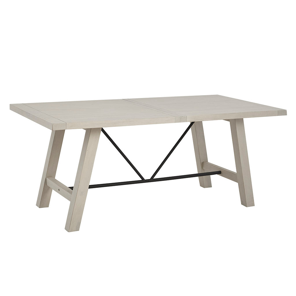 Sonoma Dining Table White Solid Wood