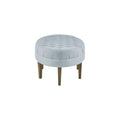 Surfboard Tufted Ottoman Dusty Blue Polyester