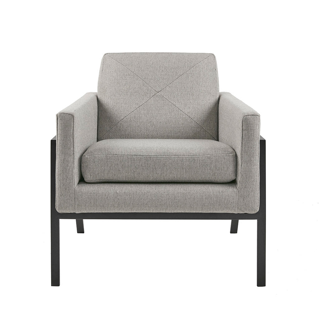 Brayden Accent Chair Grey Solid Wood