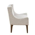 Accent Chair Cream Polyester