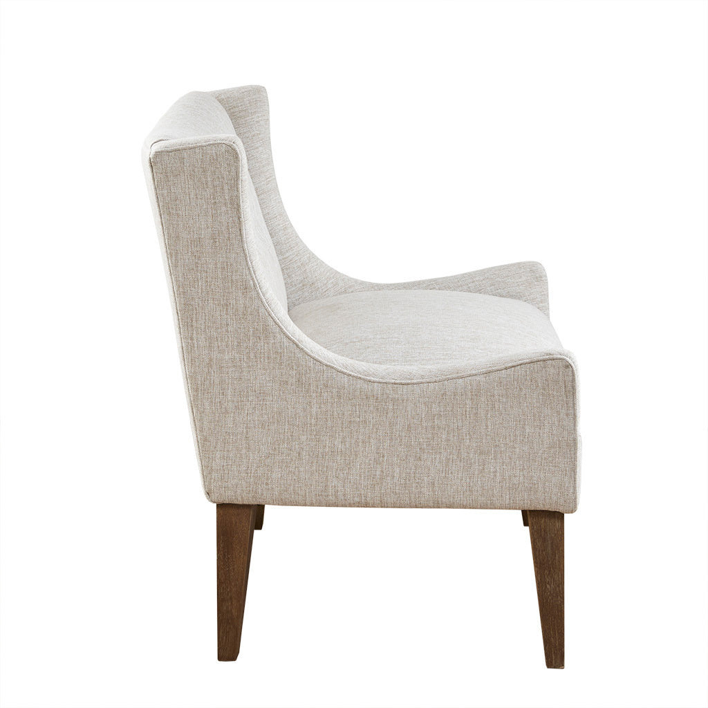 Accent Chair Cream Polyester