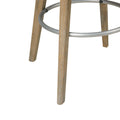 Bar Stool With Swivel Seat Blue Polyester