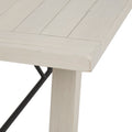 Sonoma Dining Table White Solid Wood