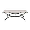 Coffee Table White Black Wood