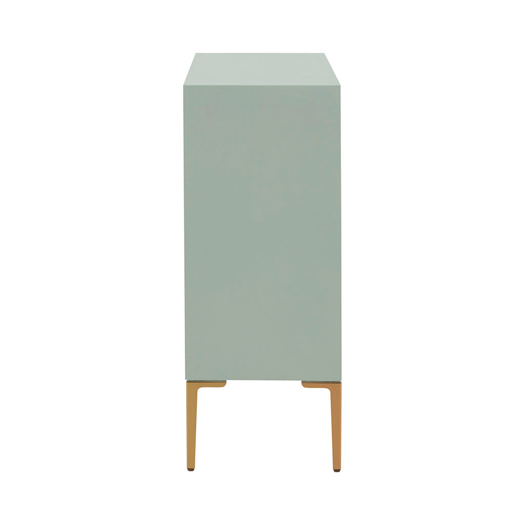 Curry 2 Door Accent Chest Mint Wood