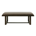 Tracey Ottoman Brown Wood