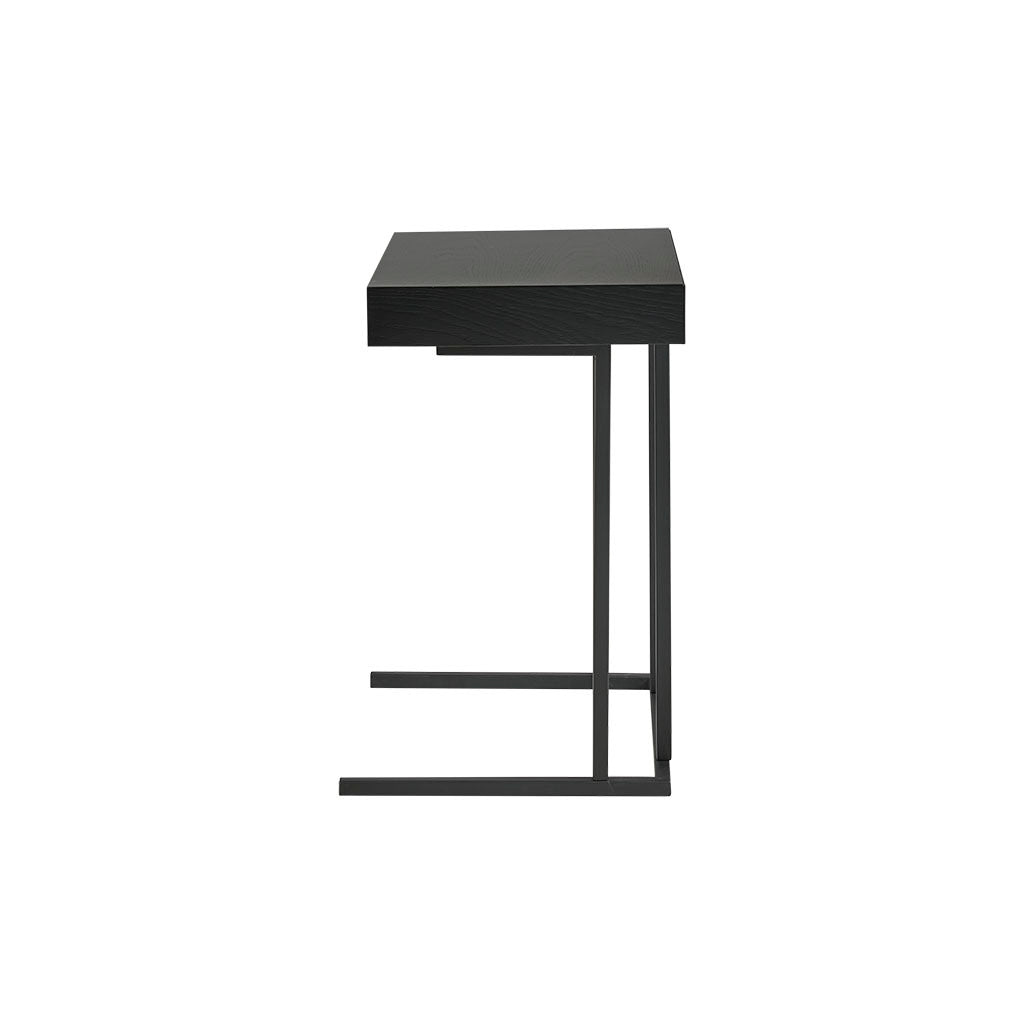 Pull Up Table Black Wood