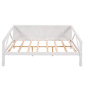 Full Size Daybed, Wood Slat Support, White White Solid Wood