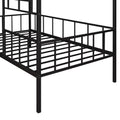 Metal House Bed Frame Twin Size With Slatted Support No Box Spring Needed Black Twin Black Metal