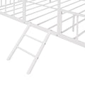 Metal House Bed Frame Full Size With Slatted Support No Box Spring Needed White Full White Metal