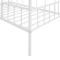 Metal House Bed Frame Twin Size With Slatted Support No Box Spring Needed White Twin White Metal