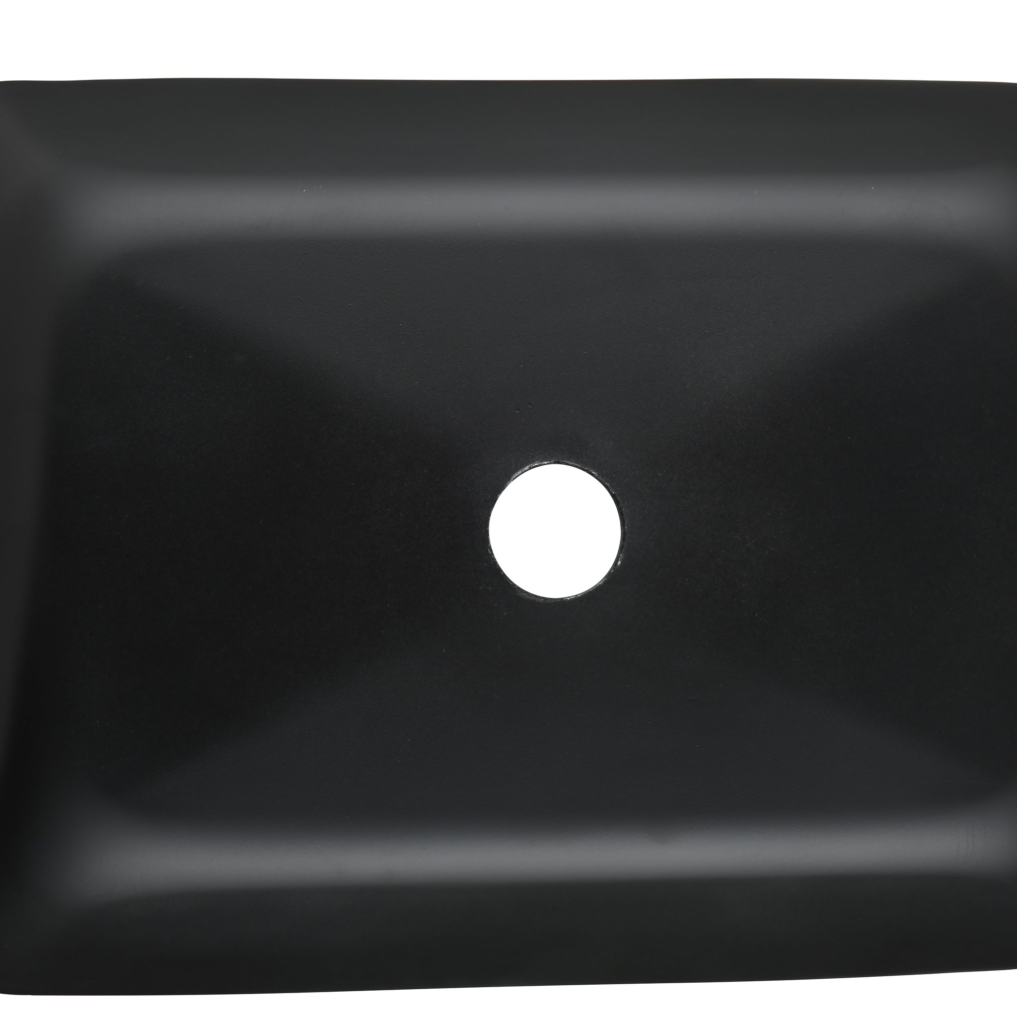 18.125" L 13.0" W 4 1 8" H Handmade Countertop Glass Rectangular Vessel Bathroom Sink Set In Turquoise Finish With Matte Black Single Handle Single Hole Faucet And Pop Up Drain Turquoise Glass