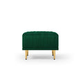 Ottoman Bench For Big Sofas Or Living Room Sofas Green Velvet Green Foam Velvet