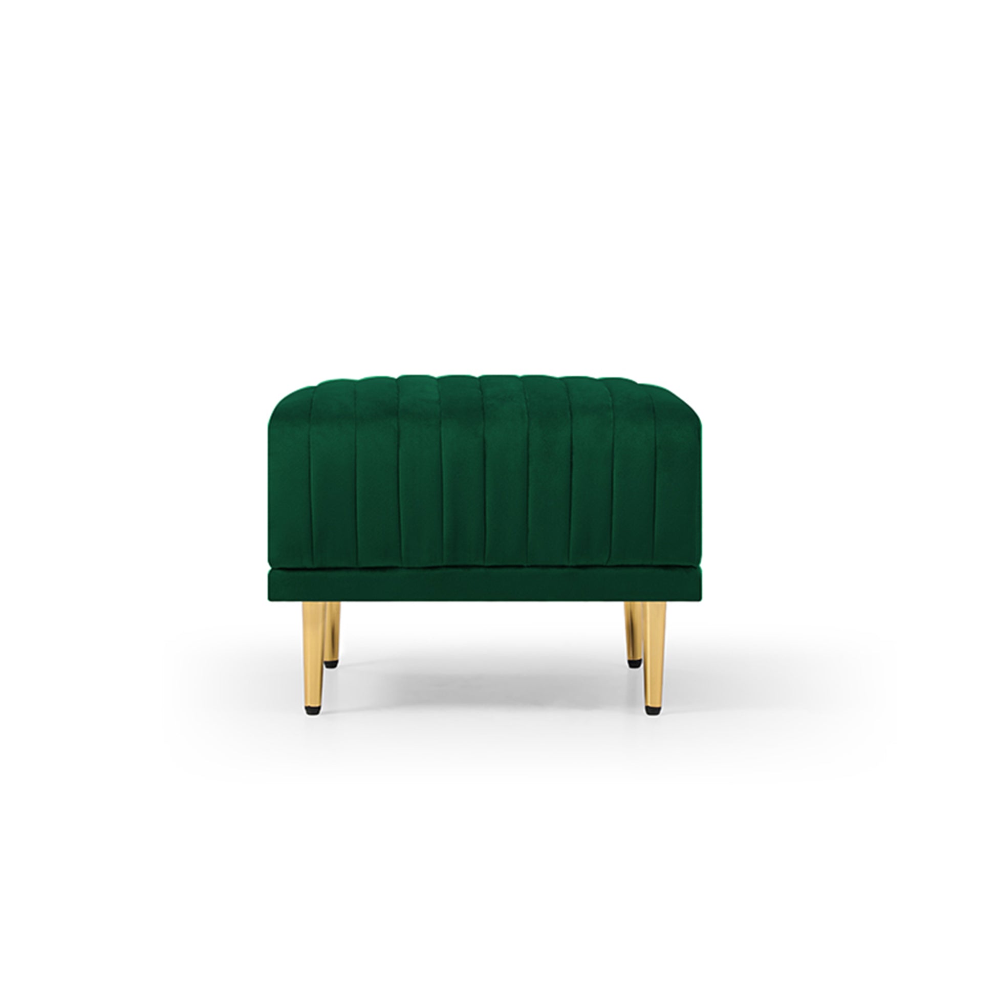 Ottoman Bench For Big Sofas Or Living Room Sofas Green Velvet Green Foam Velvet