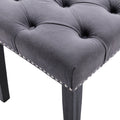 Heng Ming Upholstered Tufted Bench Ottomanvelvet Dining Bench Bedroom Bench Footrest Stool Accent Bench For Entryway Dining Room Living Room, Dark Gray Dark Gray Velvet