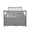 Daybed With Trundle And Drawers, Twin Size, Gray Old Sku: Lp0000141Eaa Gray Solid Wood
