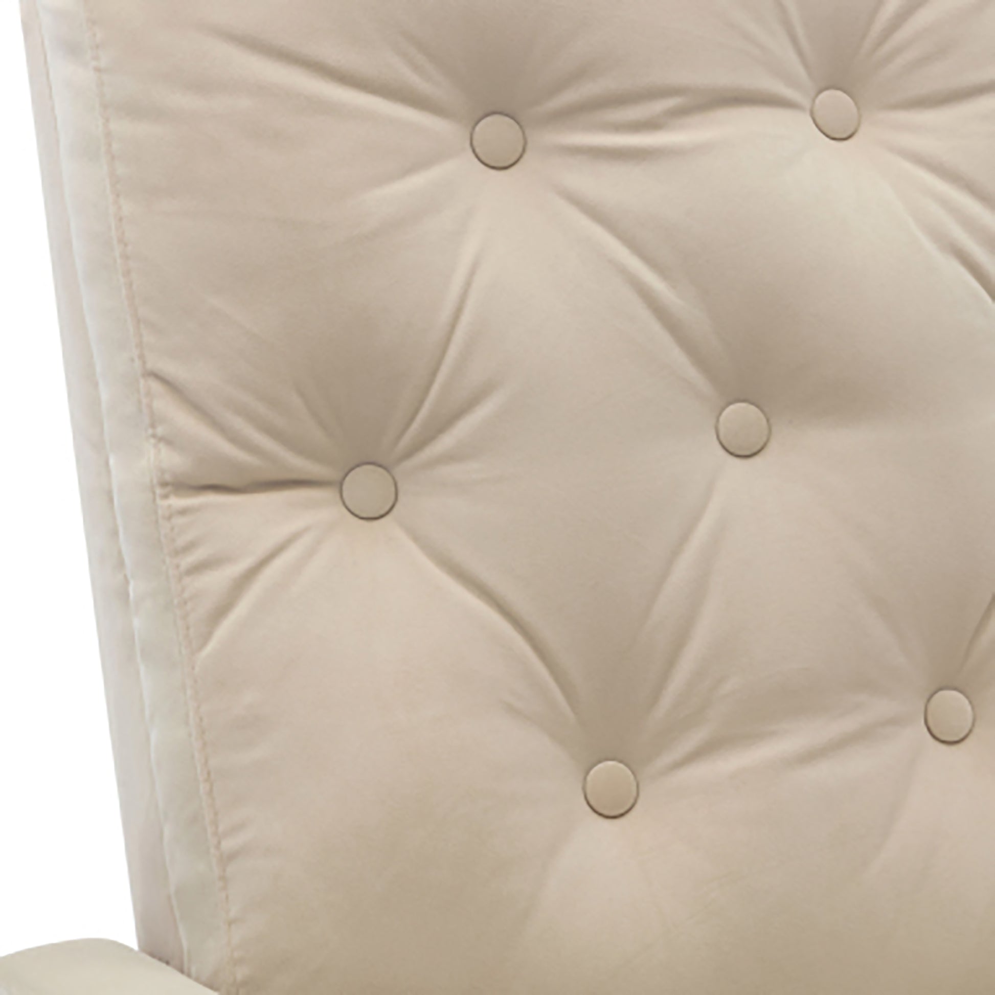 Single Sofa Reclining Chair Japanese Chair Lazy Sofa Tatami Balcony Reclining Sofa Adjustable Chair Beige Metal