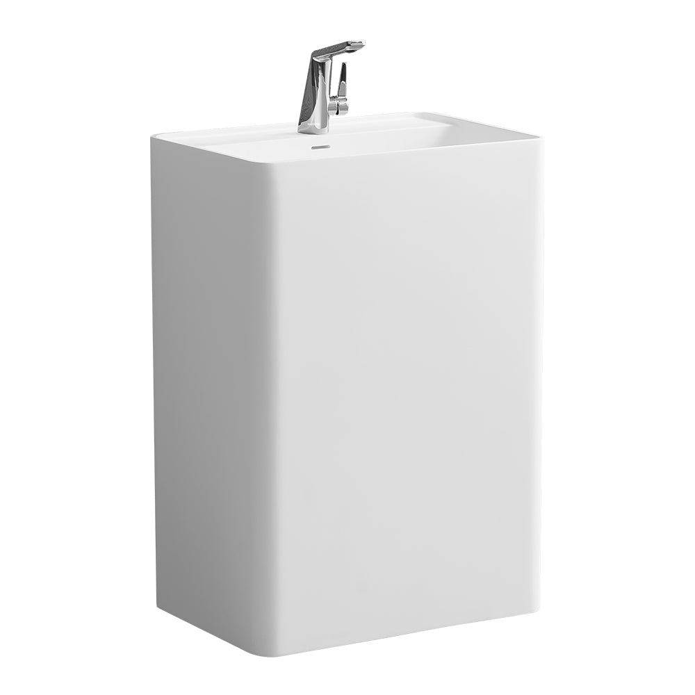 Fs507 600 Solid Surface Basin White Solid Surface