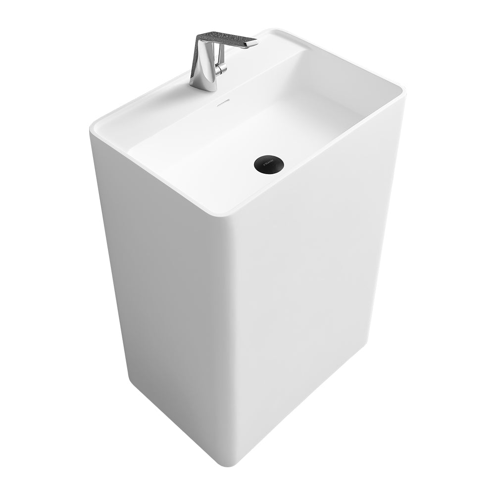 Fs507 600 Solid Surface Basin White Solid Surface