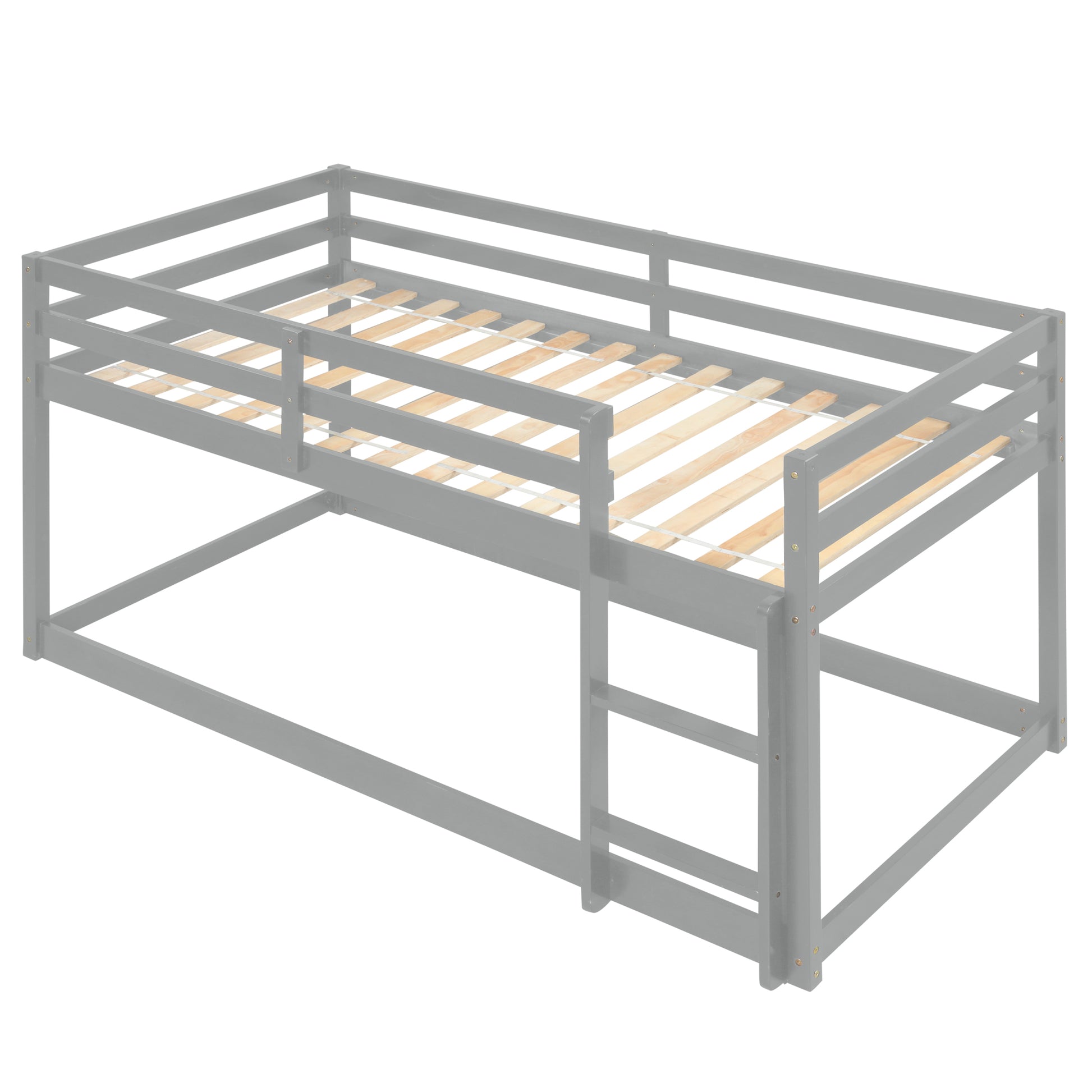 Loft Twin Bedgrey Twin Grey Pine