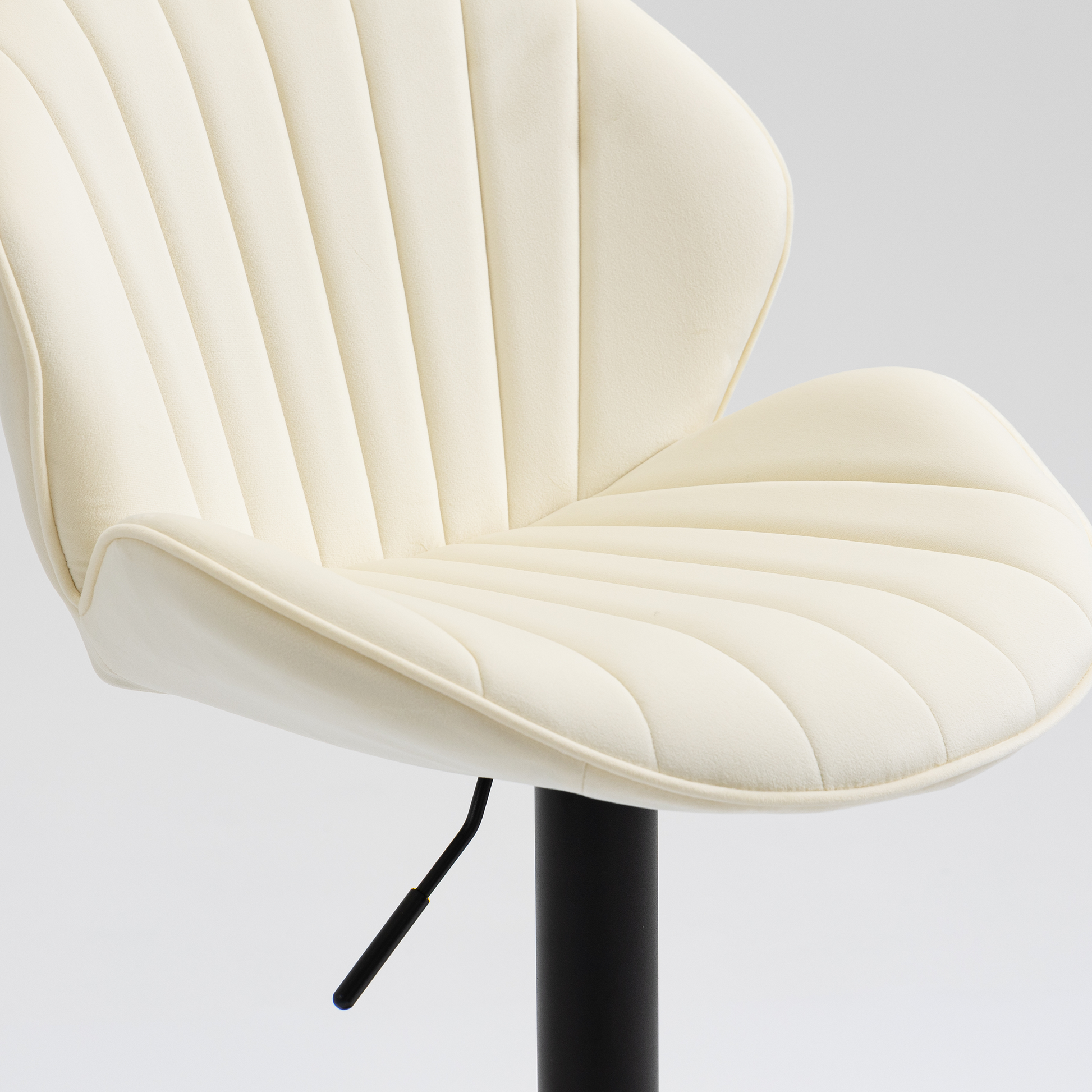 Bar Stools Set Of 2 Adjustable Barstools With Back And Footrest, Counter Height Bar Chairs For Kitchen, Pub Cream Cream Foam Fabric