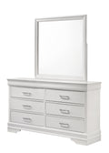 Twin 5 Pc Tufted Upholstery Led Bedroom Set Made With Wood In White Box Spring Required Twin White Wood 5 Piece Set Bedroom Bed Included,Chest Included,Dresser Included,Mirror Included,Nightstand