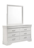 Queen 5 Pc Tufted Upholstery Led Bedroom Set Made With Wood In White Box Spring Required Queen White Wood 5 Piece Set Bedroom Bed Included,Chest Included,Dresser Included,Mirror Included,Nightstand