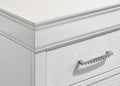 Twin 5 Pc Tufted Upholstery Led Bedroom Set Made With Wood In White Box Spring Required Twin White Wood 5 Piece Set Bedroom Bed Included,Chest Included,Dresser Included,Mirror Included,Nightstand