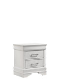 Queen 5 Pc Tufted Upholstery Led Bedroom Set Made With Wood In White Box Spring Required Queen White Wood 5 Piece Set Bedroom Bed Included,Chest Included,Dresser Included,Mirror Included,Nightstand