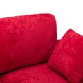 Coolmore U Shape Sectional Sofa With Ottomanreversible Sofa Couch For Living Room,Spacious Furniture,Durable Couch Removable And Machine Washable Cover Red Velvet Red Primary Living Space Foam Velvet 4 Seat
