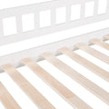 Stairway Twin Size Loft Bed With Two Drawers And Slide, White Old Sku:Lp000515Aak White Solid Wood