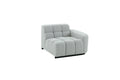 Modern Modular Sectional Sofa Set, Self Customization Design Sofa, Living Room Couch Set Grey Polyester