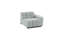 Modern Modular Sectional Sofa Set, Self Customization Design Sofa, Living Room Couch Set Grey Polyester