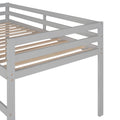 Loft Bed With Slide, Multifunctional Design, Twin Gray Old Sku: Wf191904Aae Gray Solid Wood
